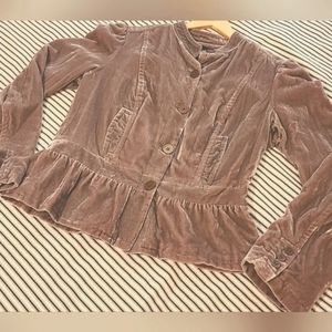 Romantic Velour Tan Jacket